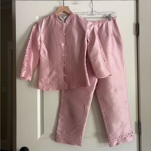 Talbots Pure Silk Women’s Top & Pant Set